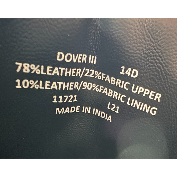 Polo Ralph Lauren Dover III Black Leather Lace Up Buckle Boots Men’s Size 14D - Picture 12 of 16